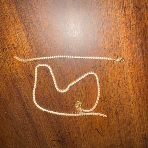 14k Stamped 585 Gold Tennis Necklace Broken Needs To Be Fixed